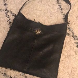 Black leather tory burch should bag